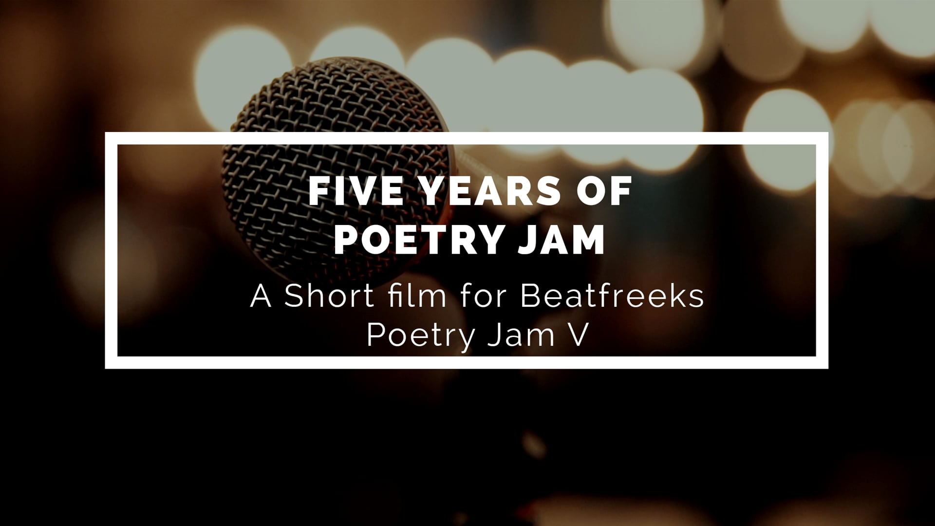 Five Years of Poetry Jam.