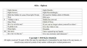 033a Ogbèsá
