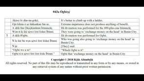 043a Ogbèṣẹ́