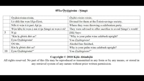 051a Ọ̀yẹ̀ẹ̀gòsùn