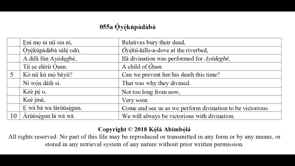 055a Ọ̀yẹ̀kúpàdàbà