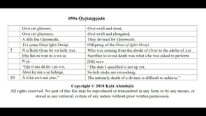 059a Ọ̀yẹ̀kúọ̀jọ́ọ̀dá
