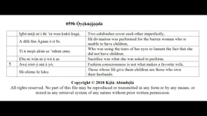 059b Ọ̀yẹ̀kúọ̀jọ́ọ̀dá