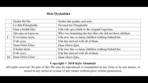 063a Ọ̀yẹ̀kúbìká