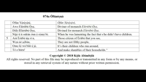 074a Òfúntẹnà
