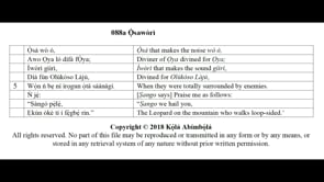 088a Ọ̀sawòrì