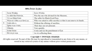 089a Ìwòrì Àyọ̀ká