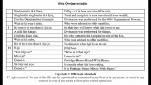 104a Ọ̀wọ́nrínsìndin