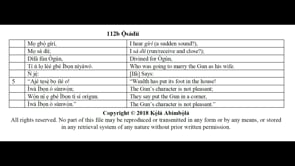 112b Ọ̀sádìí