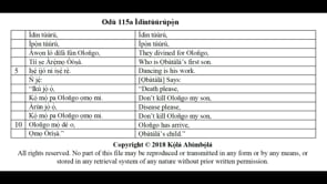 115a Ìdintùúrúpọ̀n