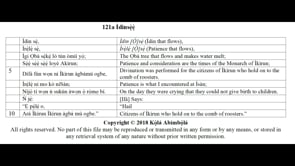 121a Ìdinsẹ̀ẹ́