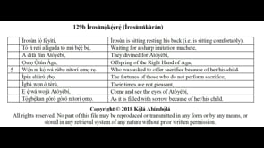 129b Ìrosunọ̀kẹ̀ẹ̀rẹ̀