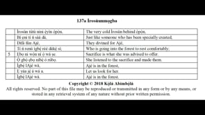 137a Ìrosùunmọgba