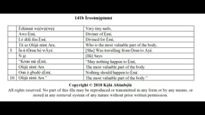 141b Ìrosùnọ̀pìnmí