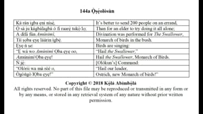 144a Ọ̀ṣẹ́olósùn