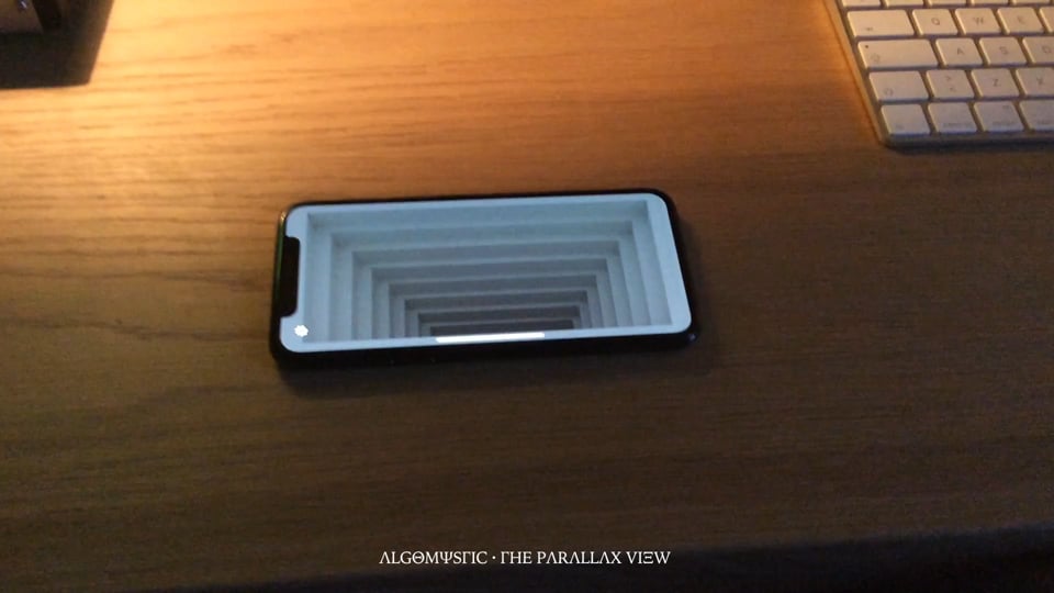 TheParallaxView ∙ Ψευδαίσθηση του βάθους με παρακολούθηση κεφαλής 3D στο iPhone X