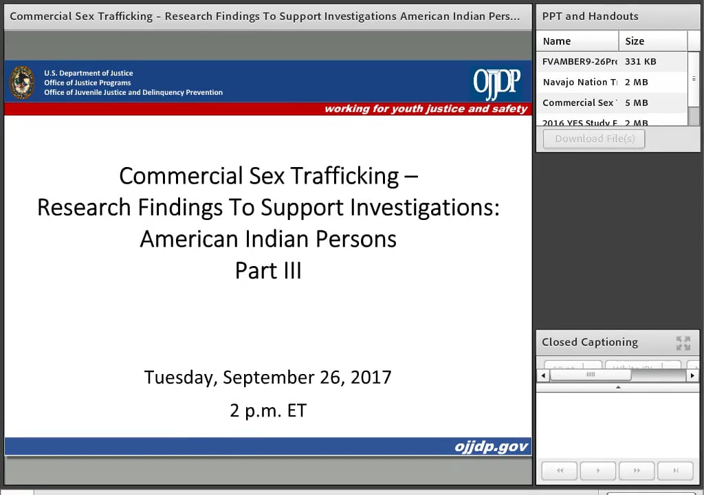 1024px x 720px - Commercial Sex Trafficking â€“ Using Research Findings to Support  Investigations Part III on Vimeo