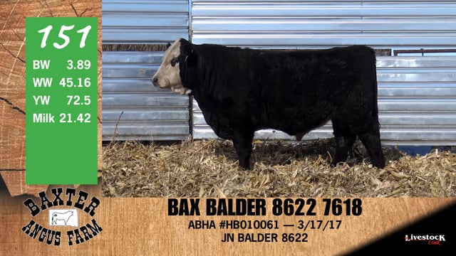Lot #151 - BAX BALDER 8622 7618