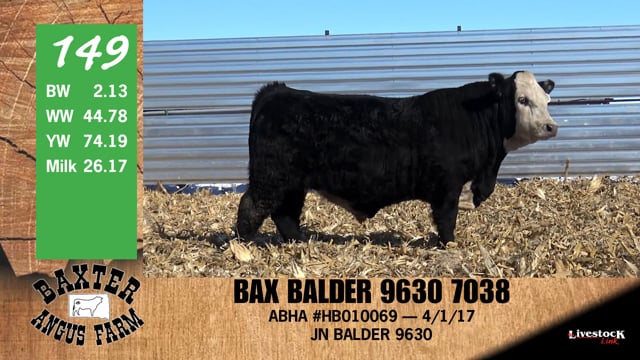 Lot #149 - BAX BALDER 9630 7038
