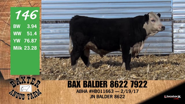 Lot #146 - BAX BALDER 8622 7922