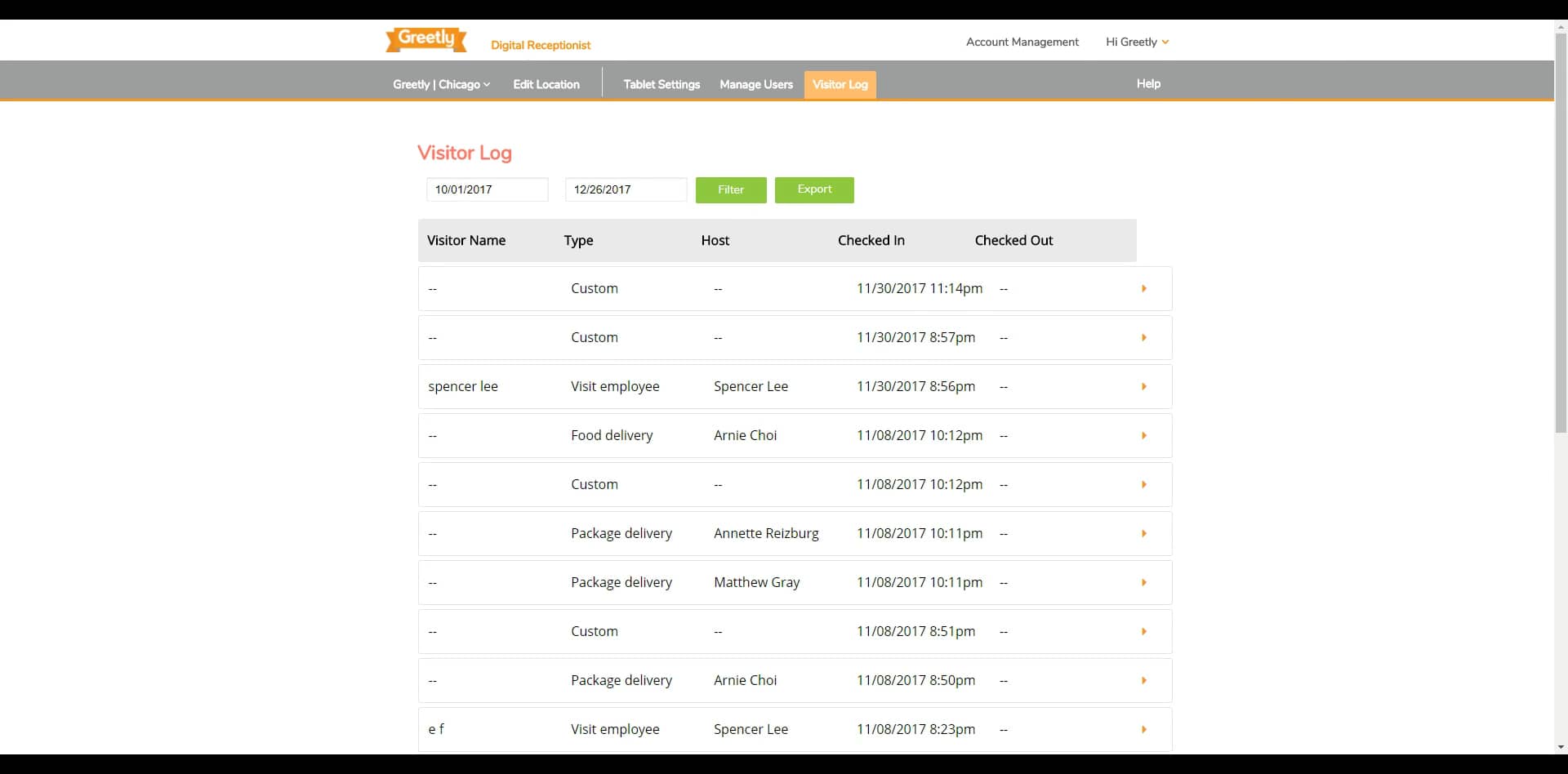 Greetly Visitor Management System Download Visitor Log on Vimeo
