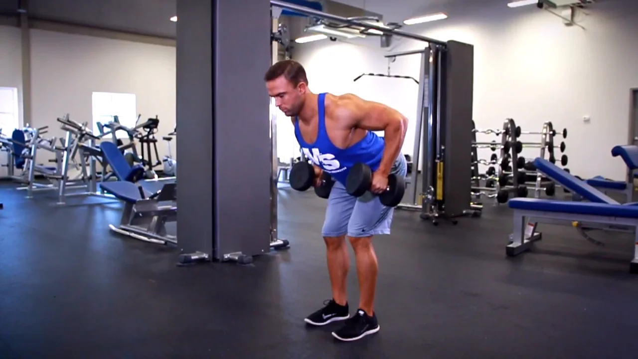 Standing row. Bent over one arm cable row 3. dumbbell bent over row. db rowing.