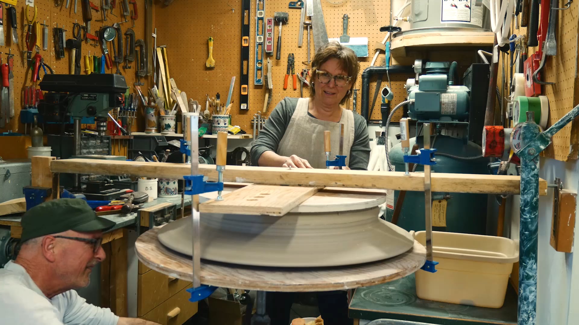 Flipping over a large piece