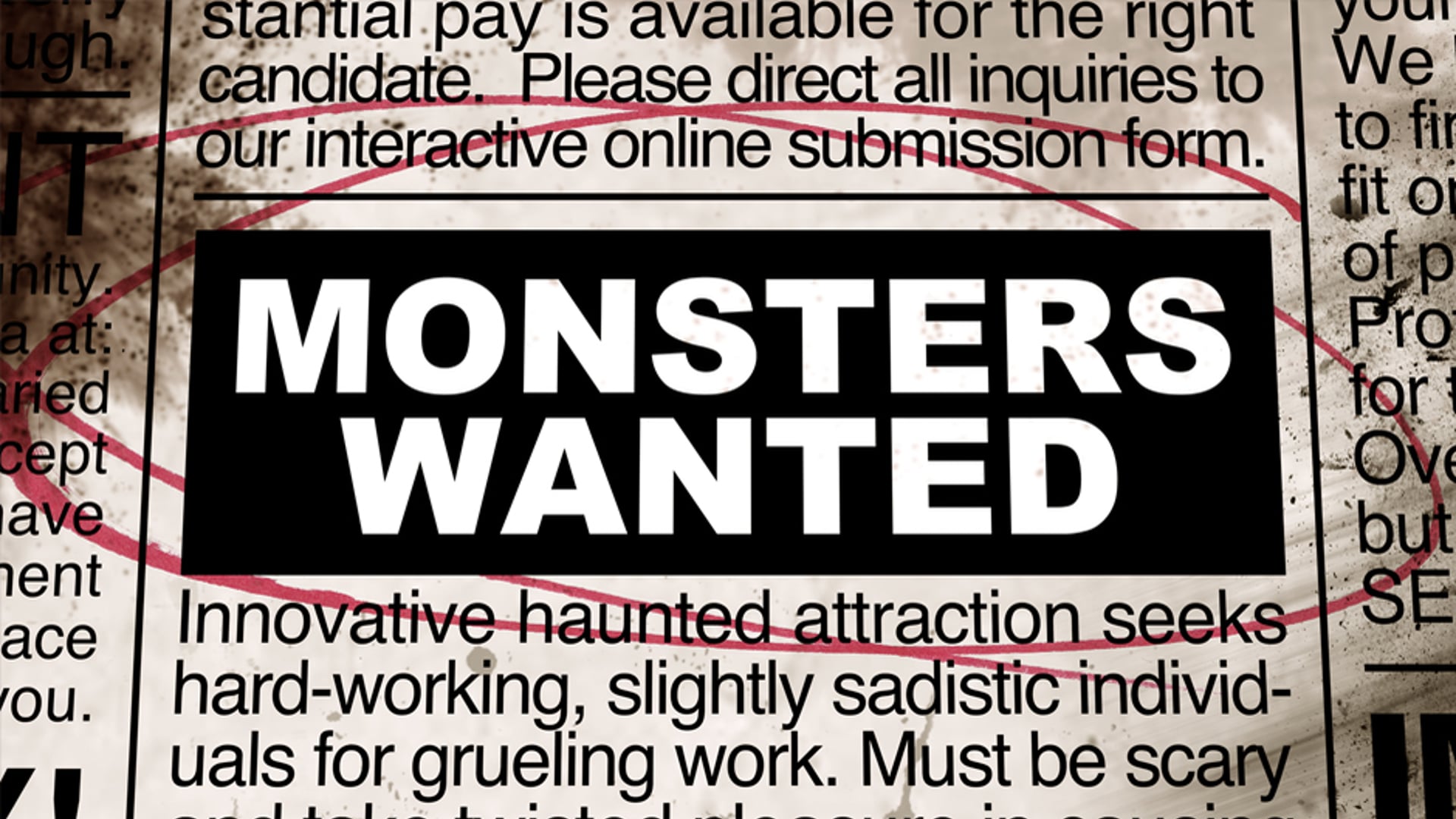 Monsters Wanted Trailer