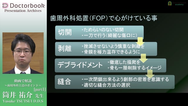 歯周外科アドバンスプログラム | Doctorbook academy (ドクターブック 