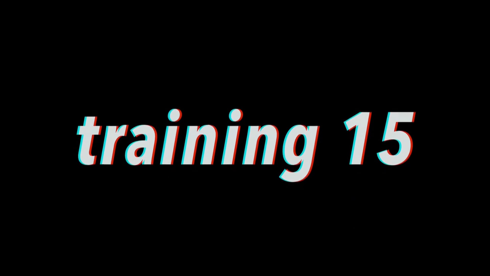 training 2015