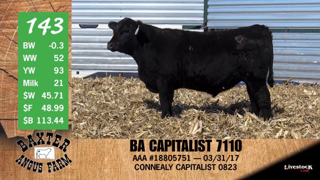Lot #143 - BA CAPITALIST 7110