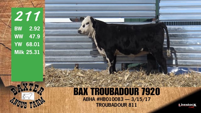 Lot #211 - BAX TROUBADOUR 7920