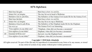 027b Ogbèbàrà