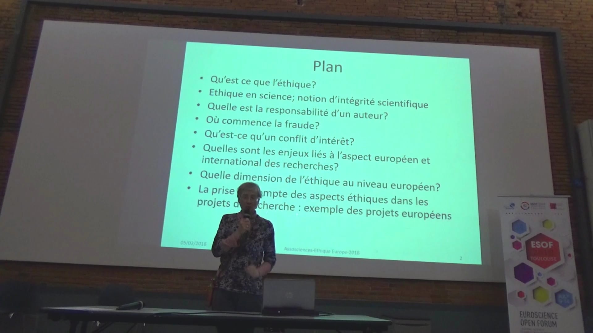 5 mars 2018 Anne Cambon-Thomsen L'éthique des sciences dans sa dimension européenne