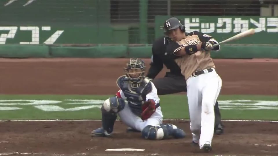 【5回表】ファイターズ・清水 開幕マスクへ前進する大きな一発!! 2018/3/7 Bs-F