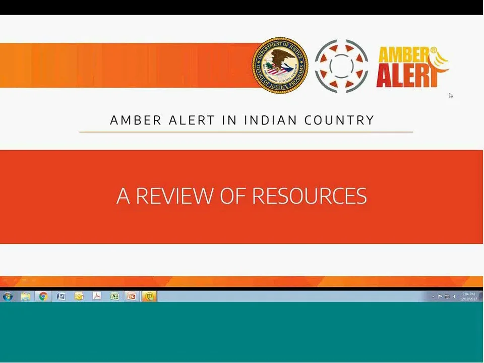 AMBER Alert in Indian Country A Review of Resources Available via the Tribal Database site