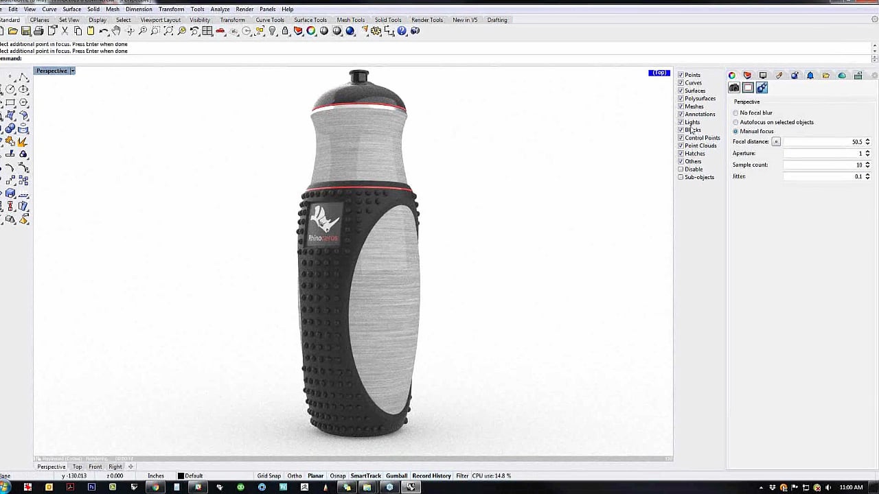 Designing a Water Bottle with Rhino 6 & Grasshopper on Vimeo