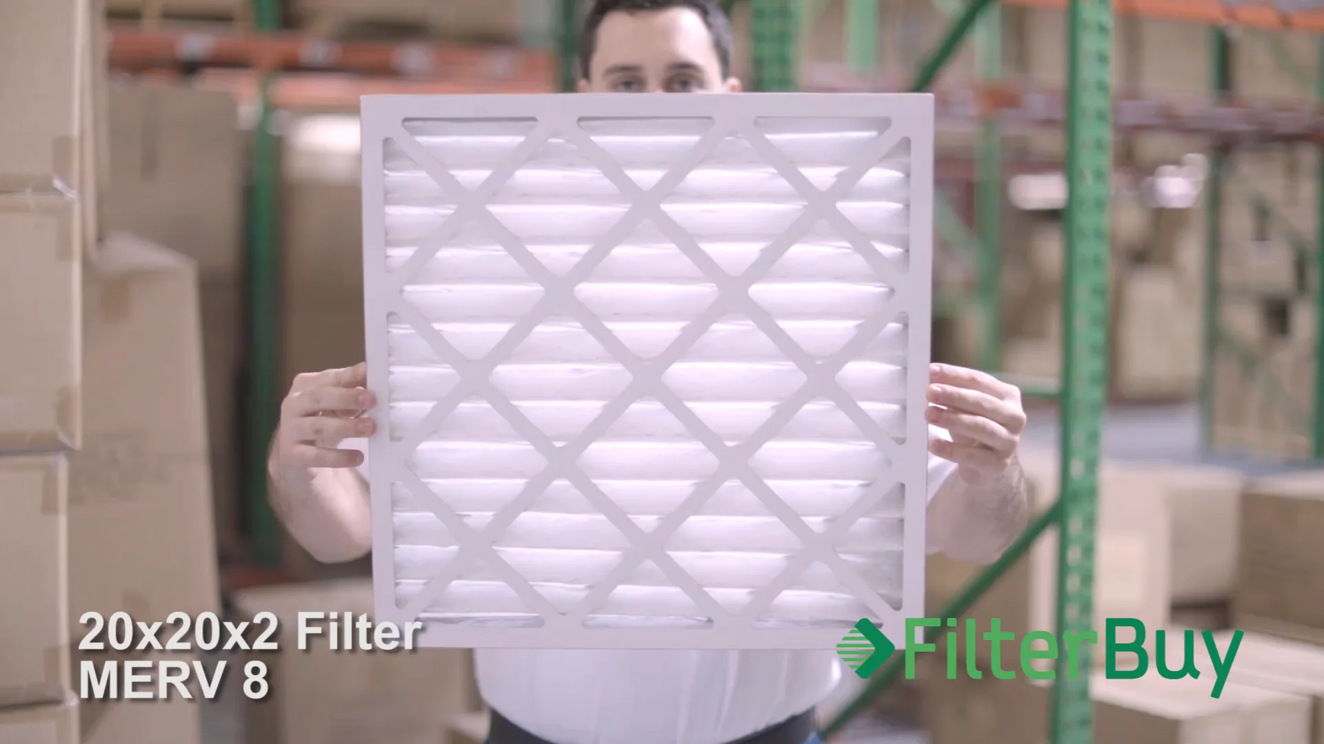Filterbuy 20x20x2 Air Filter MERV 13, 5-Pack - Pleated HVAC Furnace Filters (Actual Size 19.5x19.5x1.75 In)