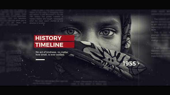 history timeline after effects template free download