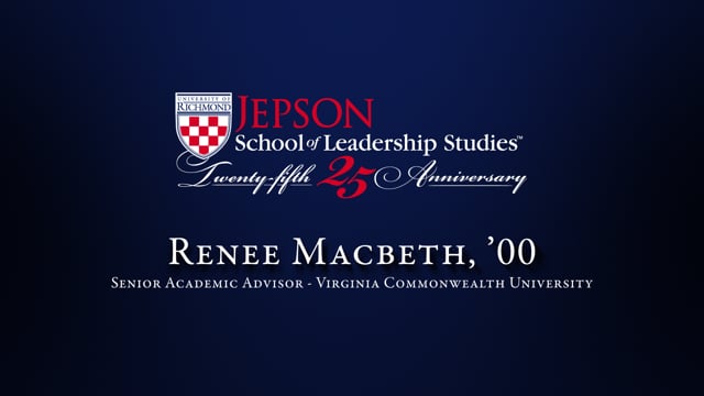 Renee Macbeth, ’00 Senior Academic Advisor, Virginia Commonwealth University