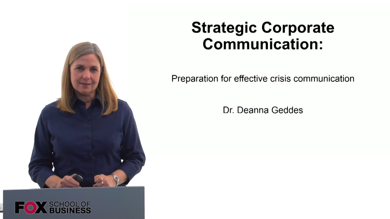 Login to view Strategic Corporate Communication