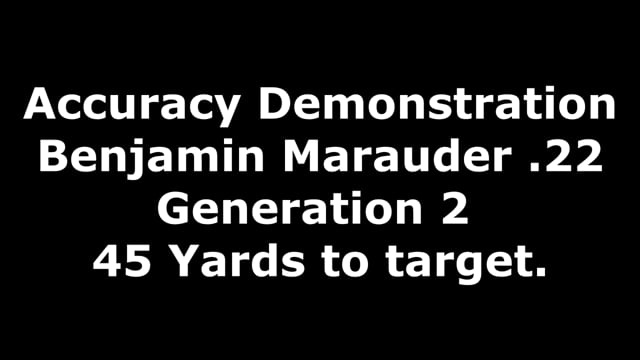 Benjamin Marauder Accuracy .22