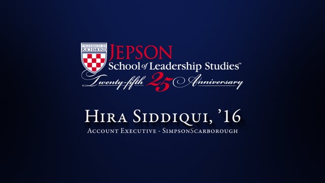 Hira Siddiqui, ’16 Account Executive, SimpsonScarborough