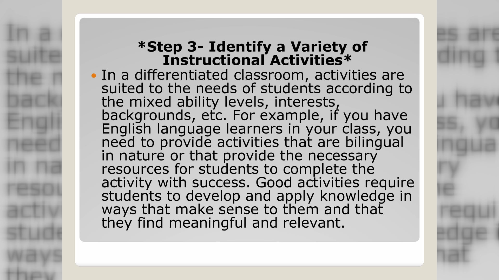 lesson planning in elementary day 2 part 4