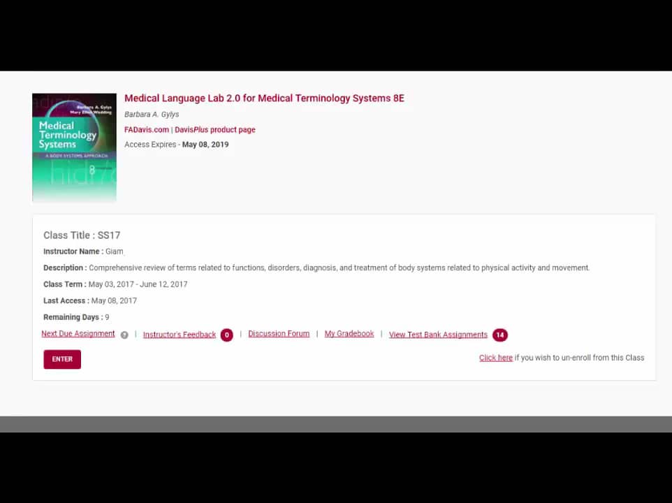 Medical Language Lab Accessing Lessons and Exercises (Students) on Vimeo
