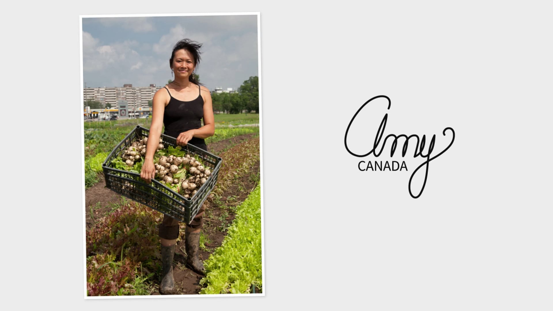 Amy, agricultrice urbaine à Toronto