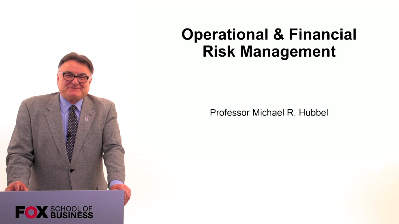 60626Operational & Financial Risk Management