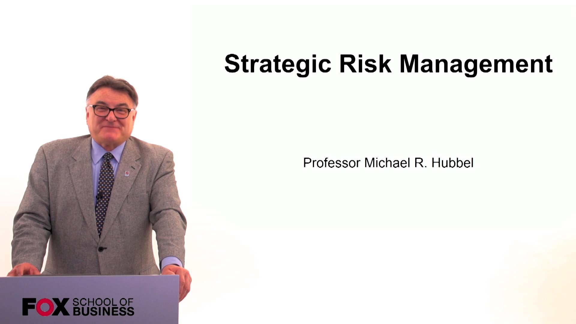 60627Strategic Risk Management
