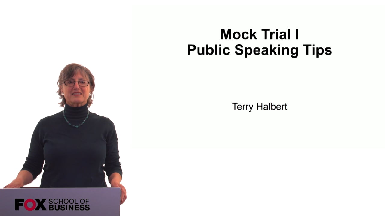 Login to view Mock Trial I – Public Speaking Tips