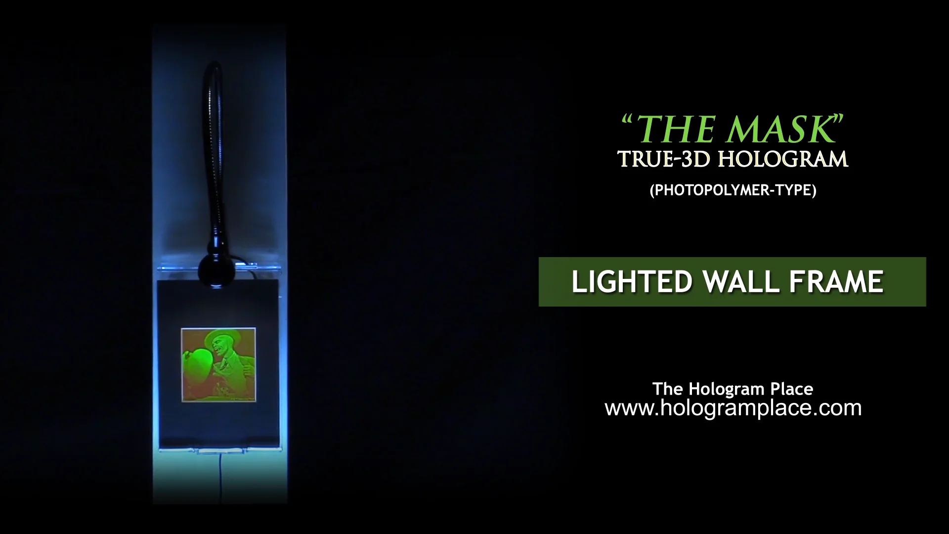 【希少品】映画 マスク THE MASK ポラロイド 3Dホログラムステッカー 3D Mask Movie Jim Carrey 2-Channel Hologram Picture (LIGHTED WALL